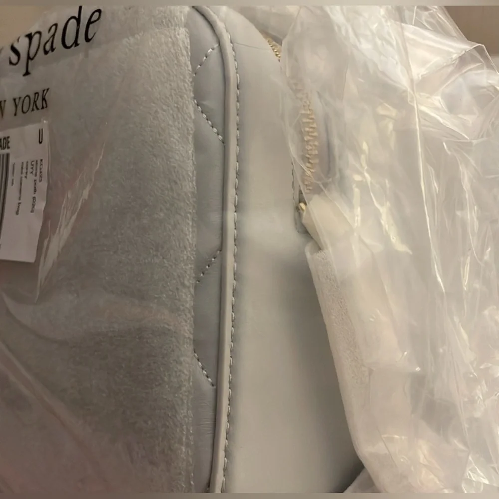 NWT Kate Spade Carey Chain Camera Bag in Stone Path Gray